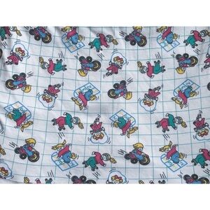 Vintage Kids Playing Blonde Girl Fabric Material Stretchy Twee Novelty Fun